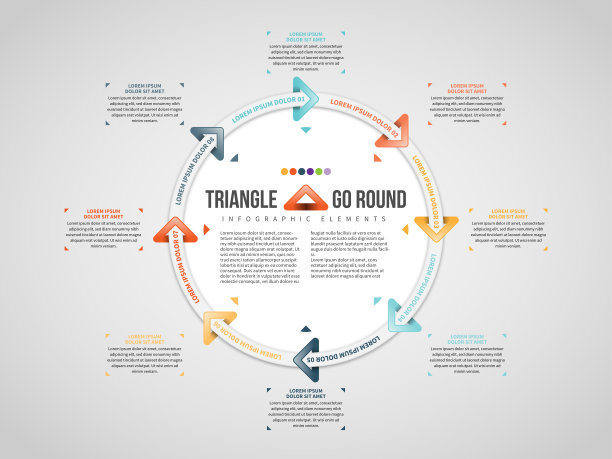 三角形箭头旋转图片下载