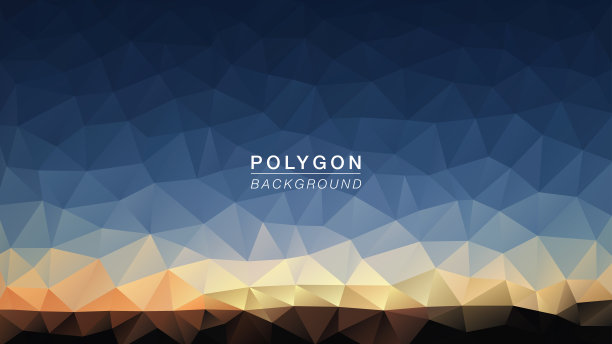 多边形晨光图片下载
