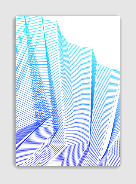 抽象线条向量最小现代小册子设计，封面模板，几何半色调梯度。用于横幅，标语牌，海报，传单。美观别致，花纹纹理。图片下载