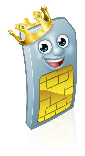 Sim卡王手机卡通吉祥物图片下载