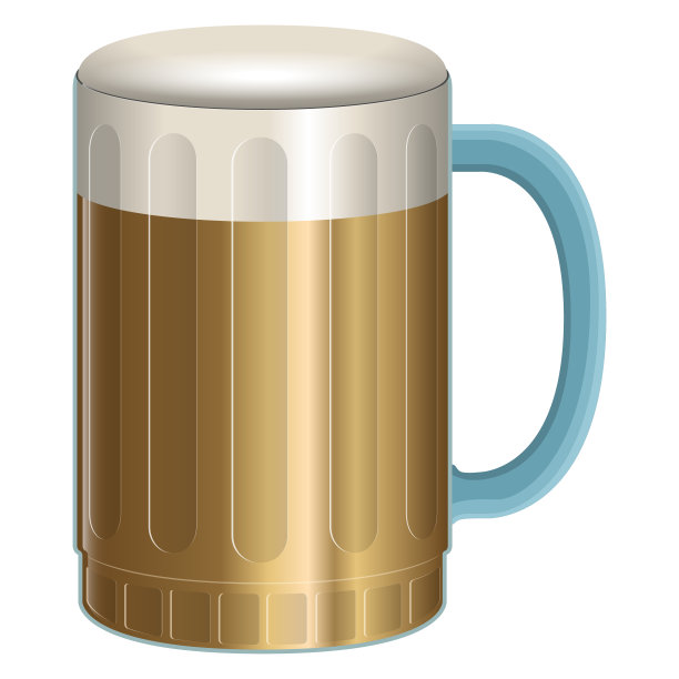 孤立的啤酒杯图片下载