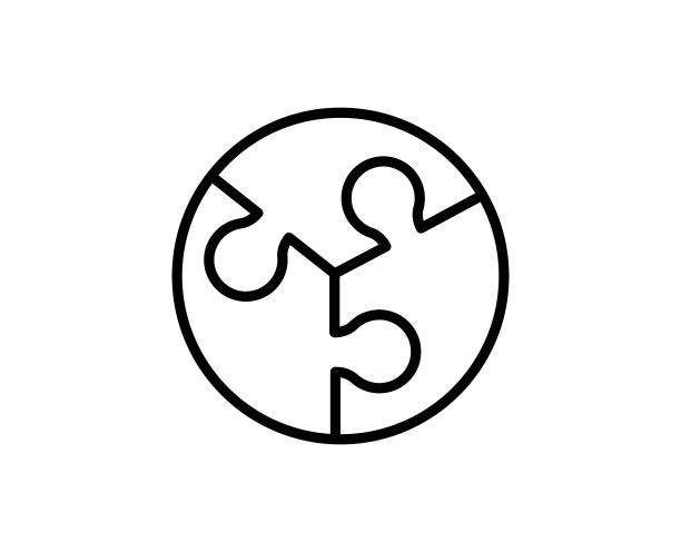 拼图线性图标图片下载