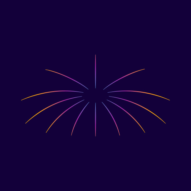现代抽象烟花火花光束设计模板图片下载