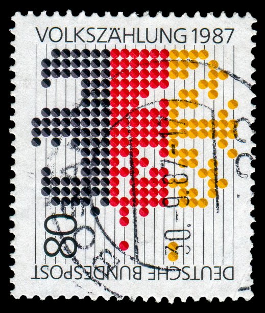 德国邮票:1987年人口普查图片下载