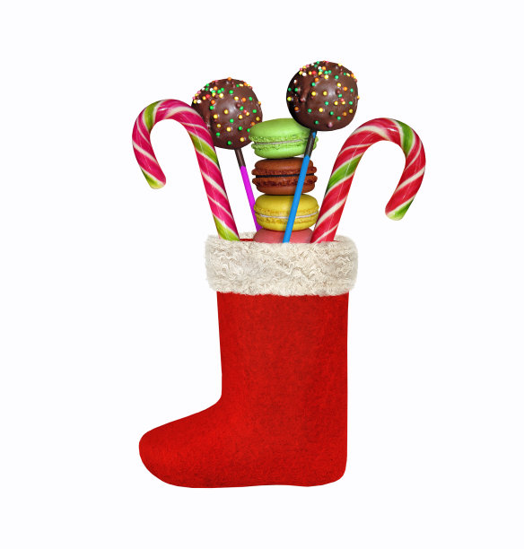 装有糖果的圣诞袜图片下载