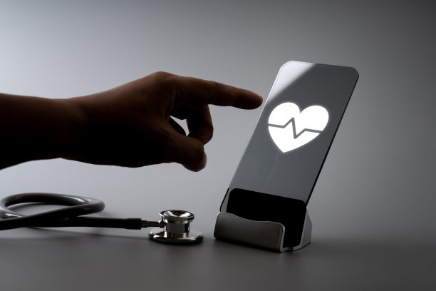 智能手机上的在线医疗图标应用程序图片下载