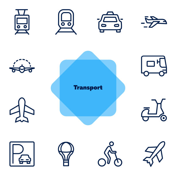 传输线图标集图片下载