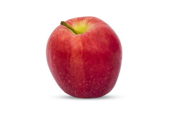鲜红苹果果实孤立在白色背景与修剪路径。图片下载