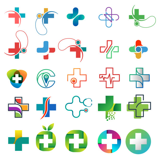 医疗保健图标集合矢量设计图片下载