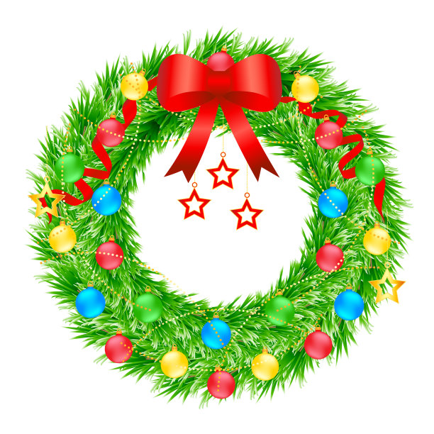 圣诞花环图片下载
