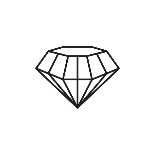钻石宝石图形设计模板向量图片下载