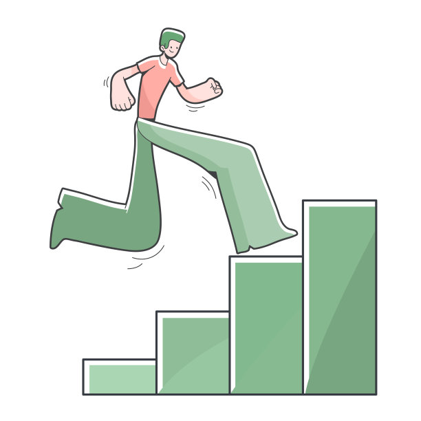 男孩爬上酒吧达到目标可爱的卡通插图图片下载