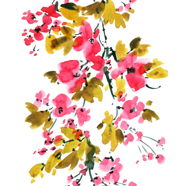 开花树枝图片下载