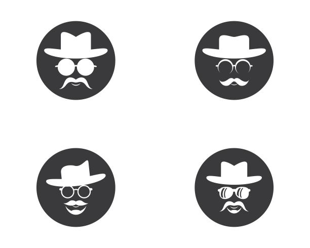 牛仔帽符号向量图标图片下载