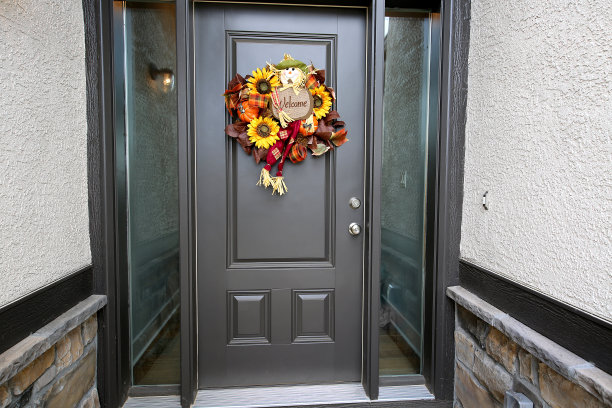 黑门万圣节花环图片下载