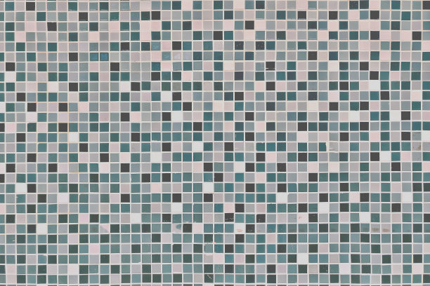 纹理马赛克，墙上青苔绿。平铺的背景。白色，沼泽和绿色抽象马赛克装饰。图片下载