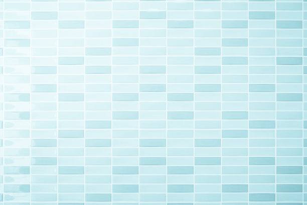 蓝色粉彩瓷砖墙和地砖抽象背景。设计几何马赛克纹理装饰的卧室。简单无缝图案的背景广告横幅海报。图片下载