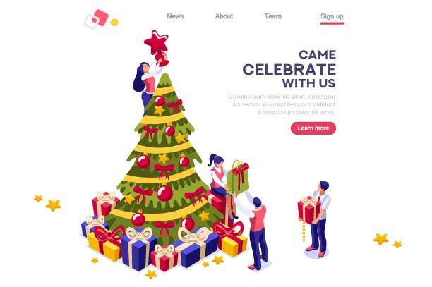 庆典旗帜装饰图片下载