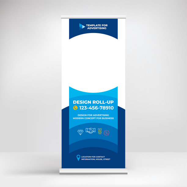 横幅设计，广告，会议，研讨会，海报模板放置照片和文字。创意演示背景图片下载