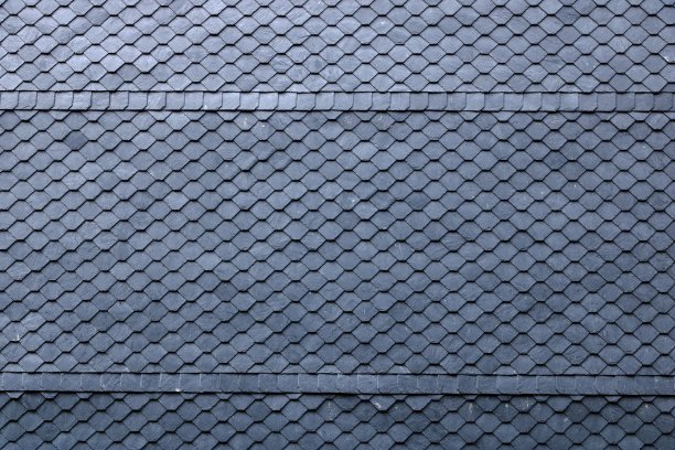 老石板屋顶瓦片特写图片下载