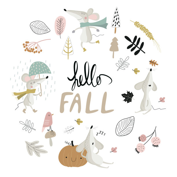 秋天的卡片图片下载