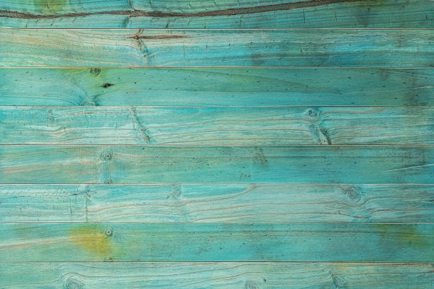 风化，柔和，绿松石色木制面板抽象背景。图片下载