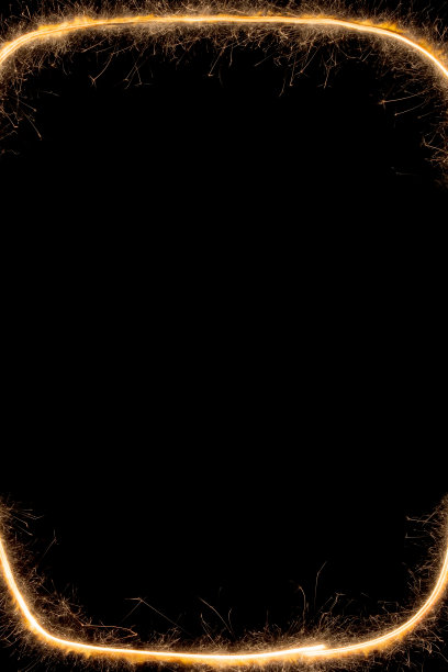闪闪发光的黑色框架图片下载