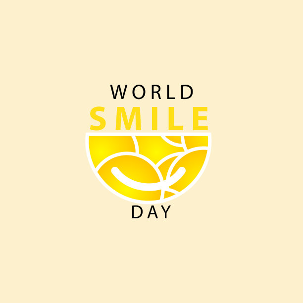 世界微笑日庆祝矢量模板设计插图图片下载