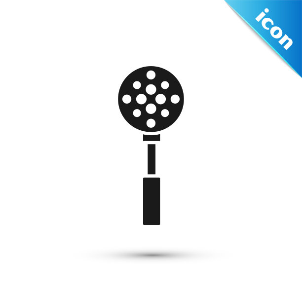 黑色抹刀图标孤立在白色背景。厨房抹刀图标。烧烤抹刀迹象。烧烤和烧烤工具。矢量图图片下载