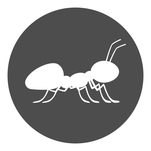 蚂蚁图标。昆虫的象征。向量图片下载