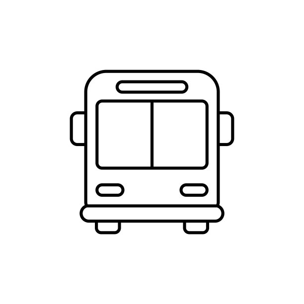 公共汽车轮廓图标。优质矢量符号绘制概念为您的标志web移动应用程序UI设计。图片下载