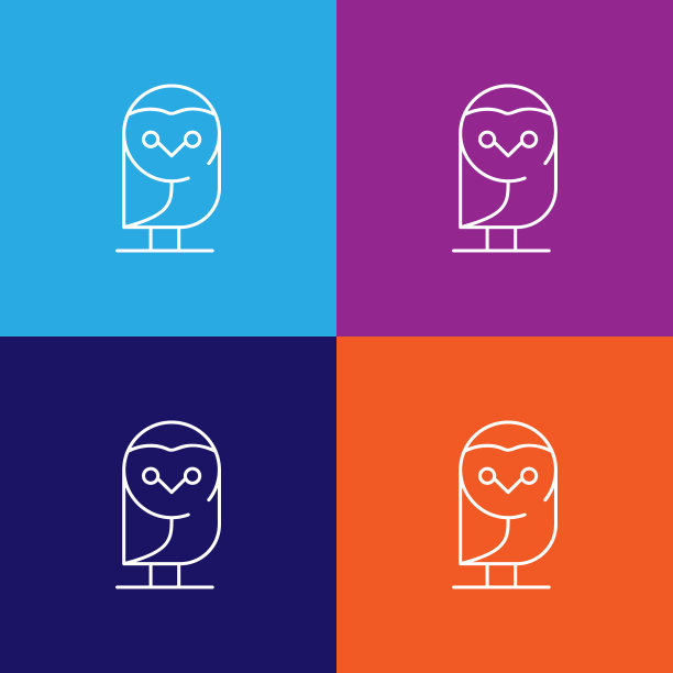 猫头鹰图标。万圣节插画元素。优质的图形设计图标。标志和符号收集图标为网站，网页设计，移动应用程序图片下载