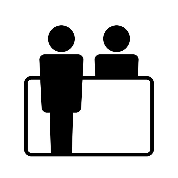 黑白图标为接待板图片下载