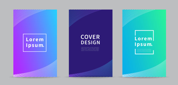 摘要封面设计模板。带有渐变色彩的现代设计。封面模板的目录，小册子，海报，投资组合。矢量插图。图片下载