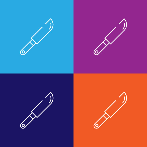 刀图标。万圣节插画元素。优质的图形设计图标。标志和符号收集图标为网站，网页设计，移动应用程序图片下载