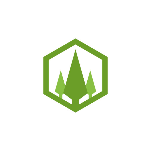 雪松树图形设计模板向量孤立图片下载