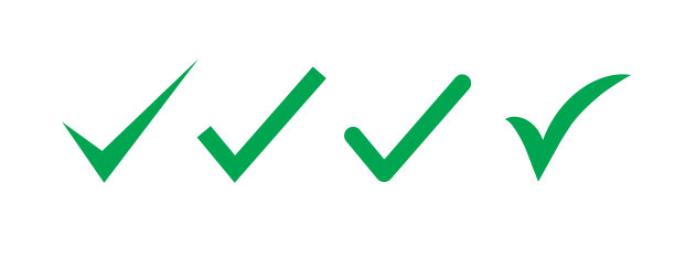 复选标记图标。矢量图图片下载