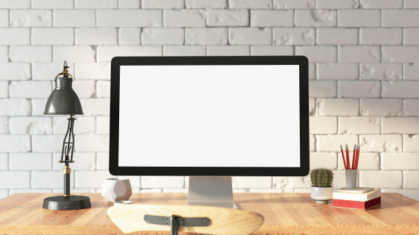 使用空白电脑屏幕的工作空间图片下载