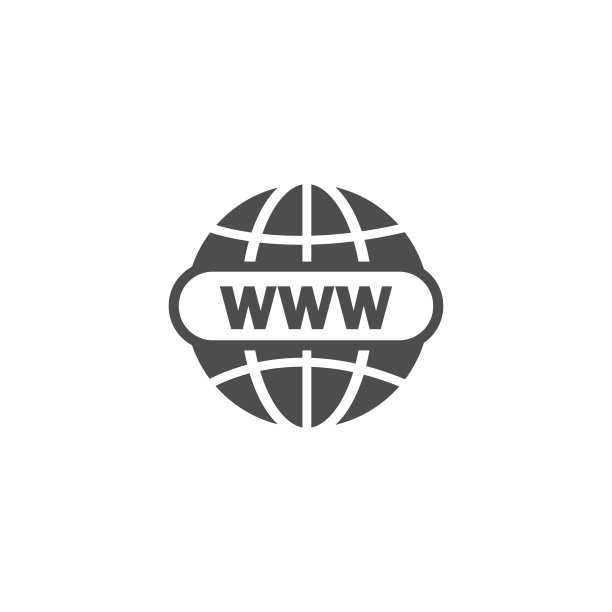 黑色网站图标，访问网站，适用于应用程序和网站的扁平矢量图标，Www图标在白色背景上隔离图片下载
