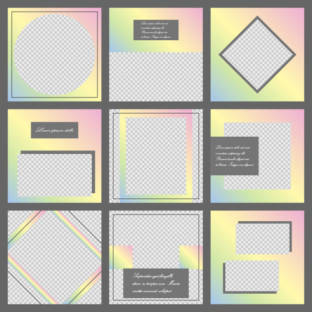 社交媒体横幅模板。可编辑的个人博客模型，布局推广图片下载