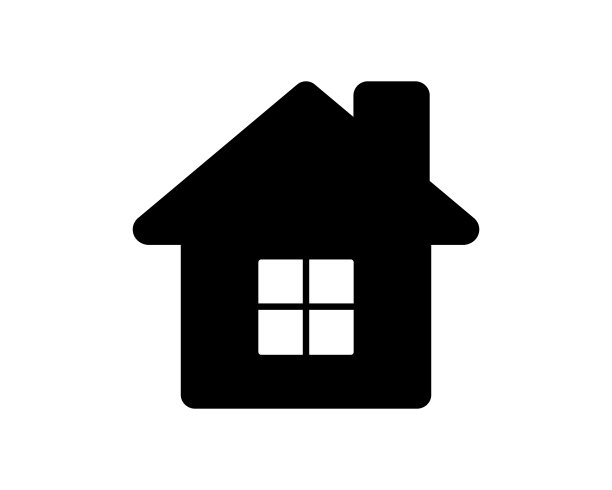 家矢量图标。住宅、房地产、住宅标志。Web主页界面标志隔离在白色背景上。图片下载