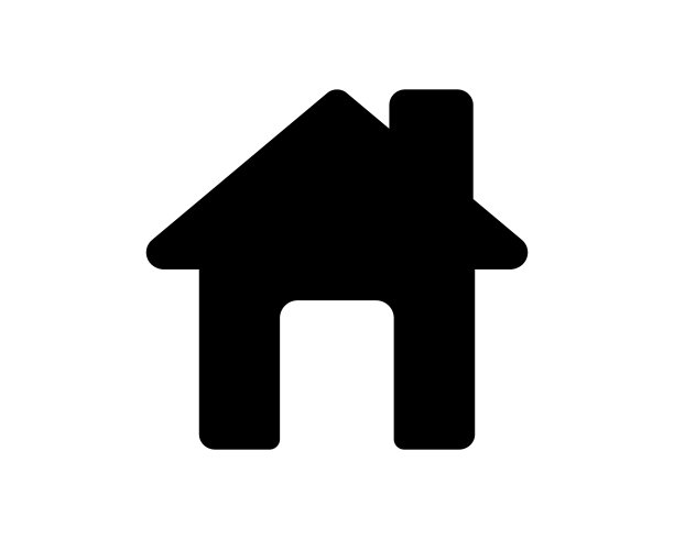 家矢量图标。住宅、房地产、住宅标志。Web主页界面标志隔离在白色背景上。图片下载