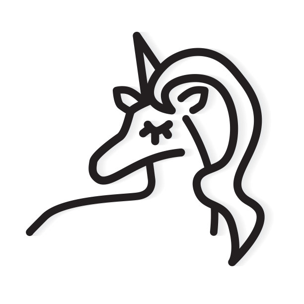 可爱的独角兽图标图片下载