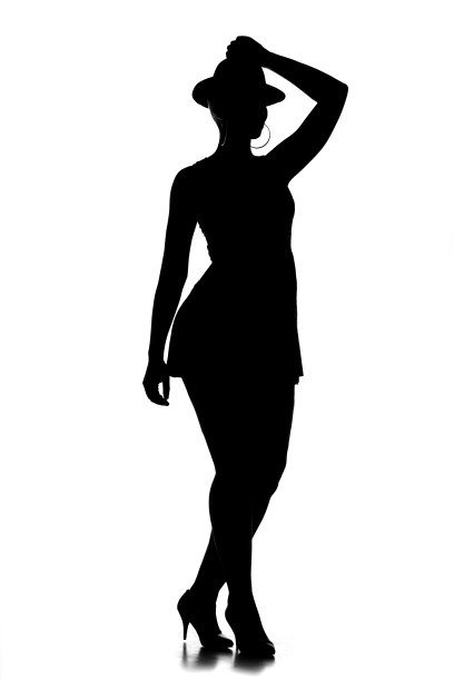 性感女匪徒剪影图片下载