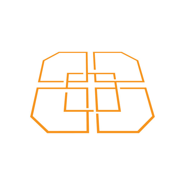 基督教或教堂标志图标插图与线条艺术风格图片下载