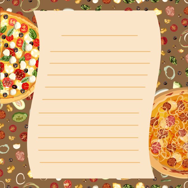 美味健康的食物。真正的热披萨。向量图片下载