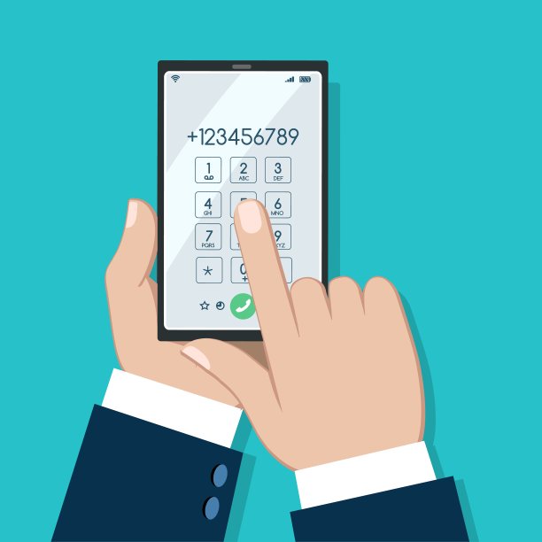 商务电话拨号屏幕图片下载