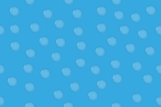 蓝色背景上的水泡。矢量图图片下载