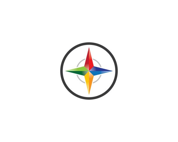 指南针符号矢量图标图片下载