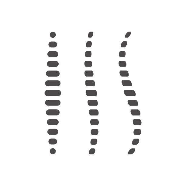 脊柱侧凸分期呈扁平样式。矢量插图。图片下载